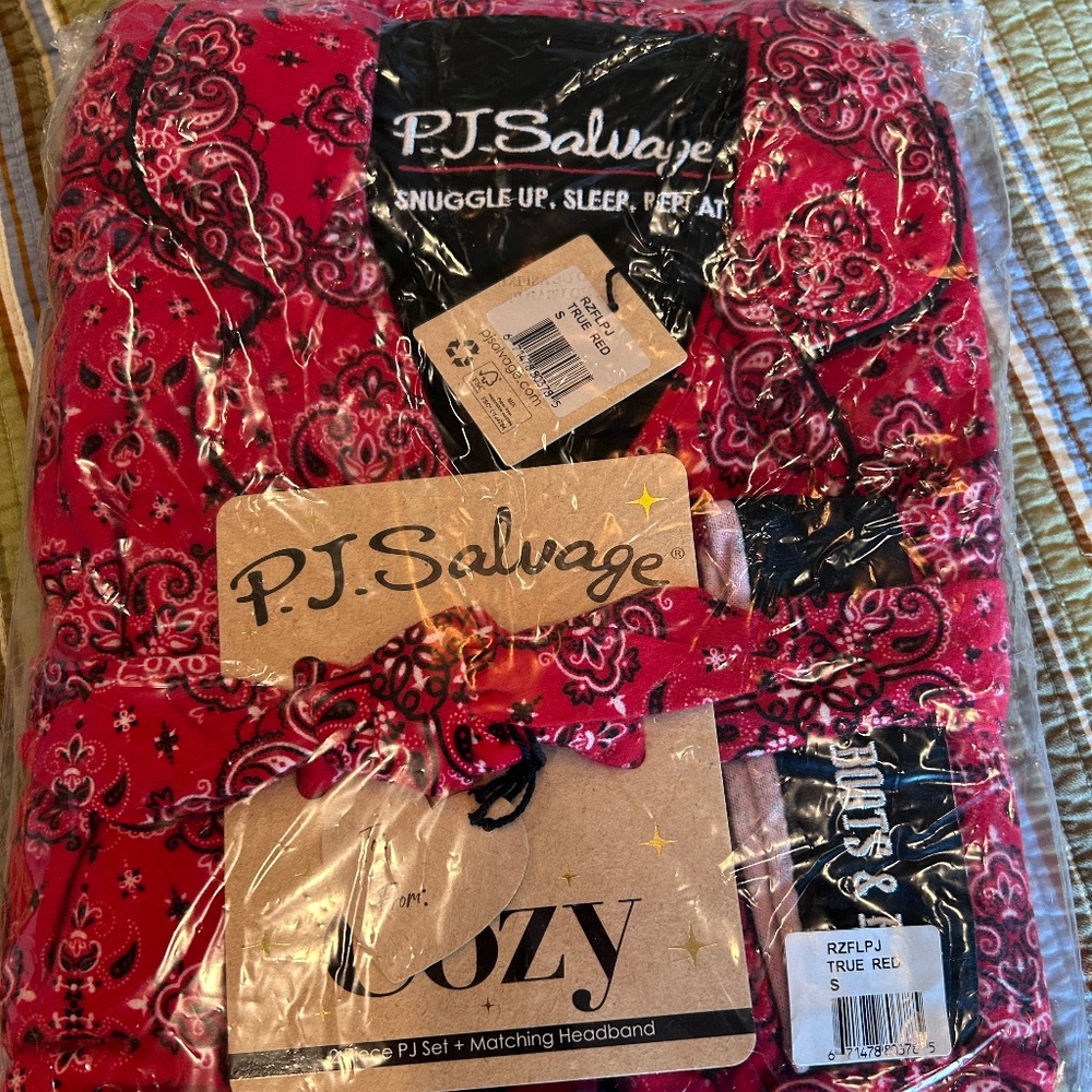 New PJ Salvage flannel pajama set